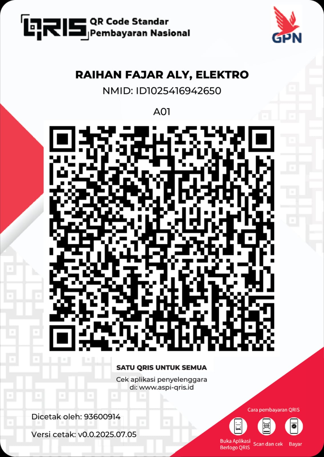 QRIS pembayaran GexxaWeb atas nama Raihan Fajar Aly